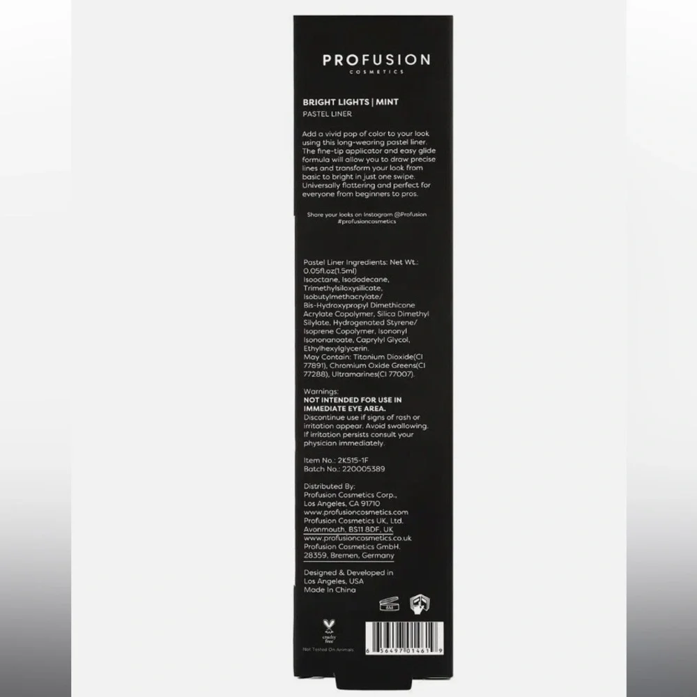 🆕PROFUSION: Bright Lights Pastel Eyeliner- Mint FULL SIZE